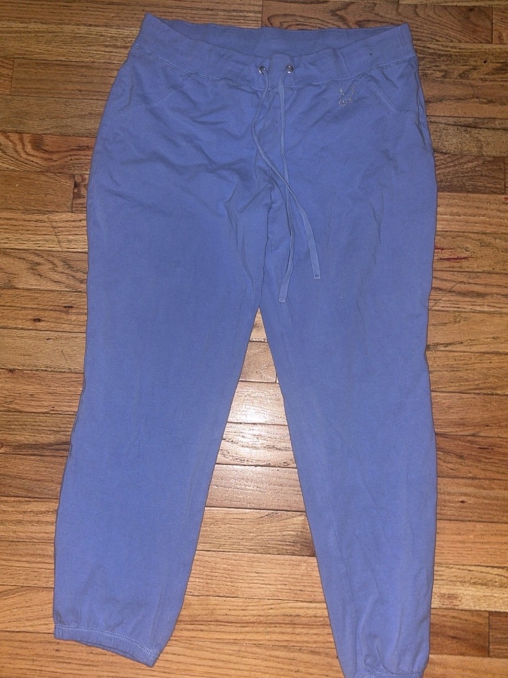 Blue Drawstring Jogger Pants - Unbranded